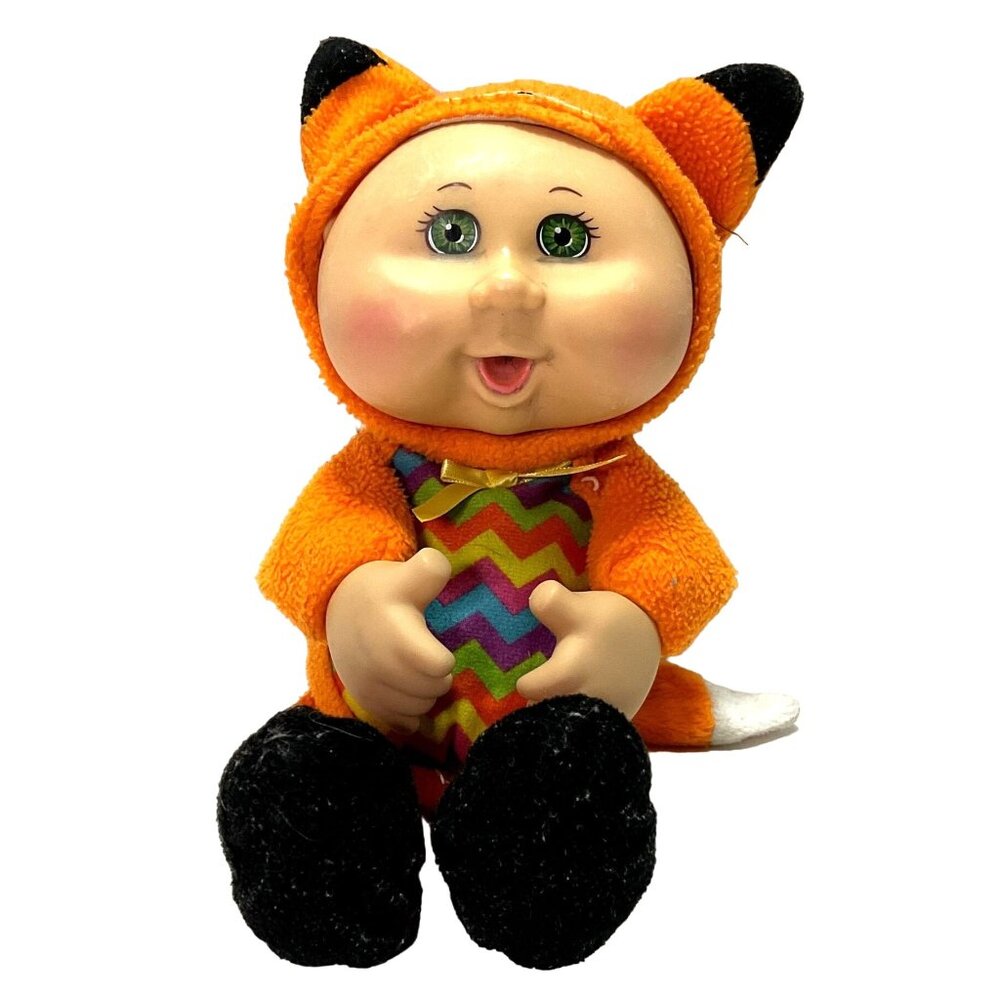 Cabbage Patch Doll Cuties Thumb Sucker Fox Pajamas 9.5" Orange CPK